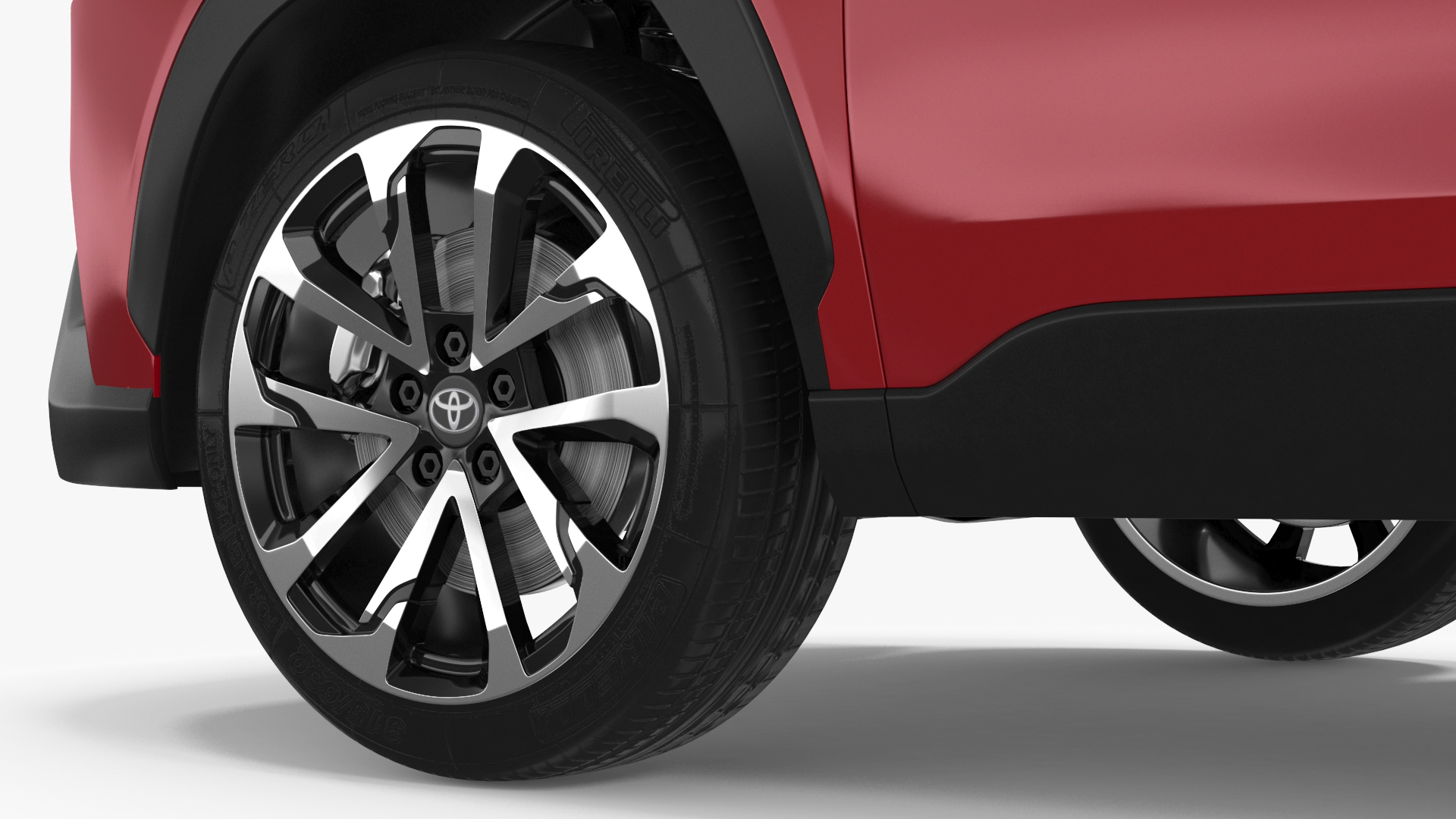 3D model Toyota Corolla Cross 2023 Red Color