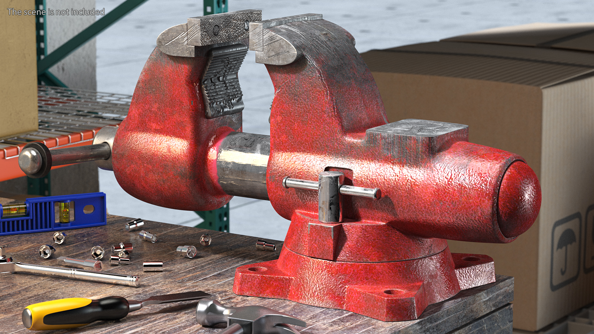 Multipurpose Pipe Bench Vise Dusty 3D model