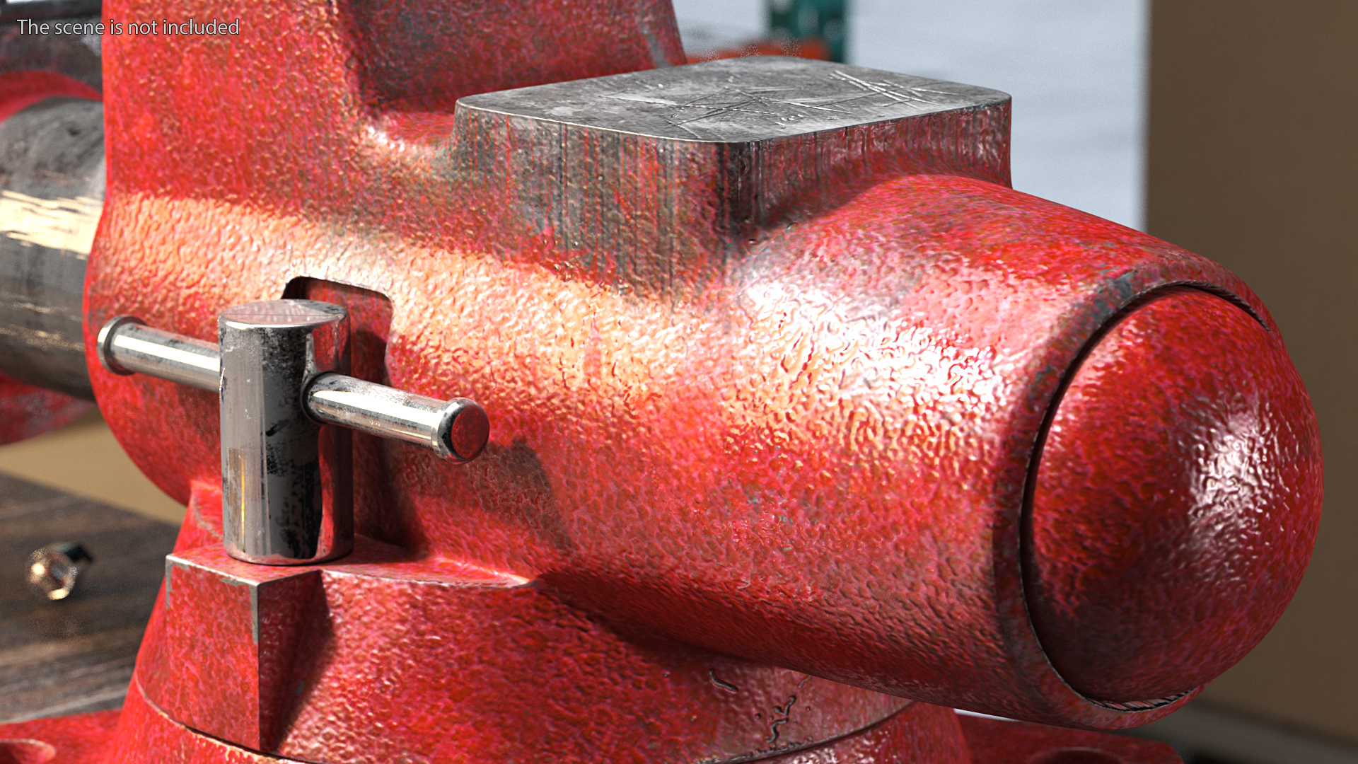 Multipurpose Pipe Bench Vise Dusty 3D model