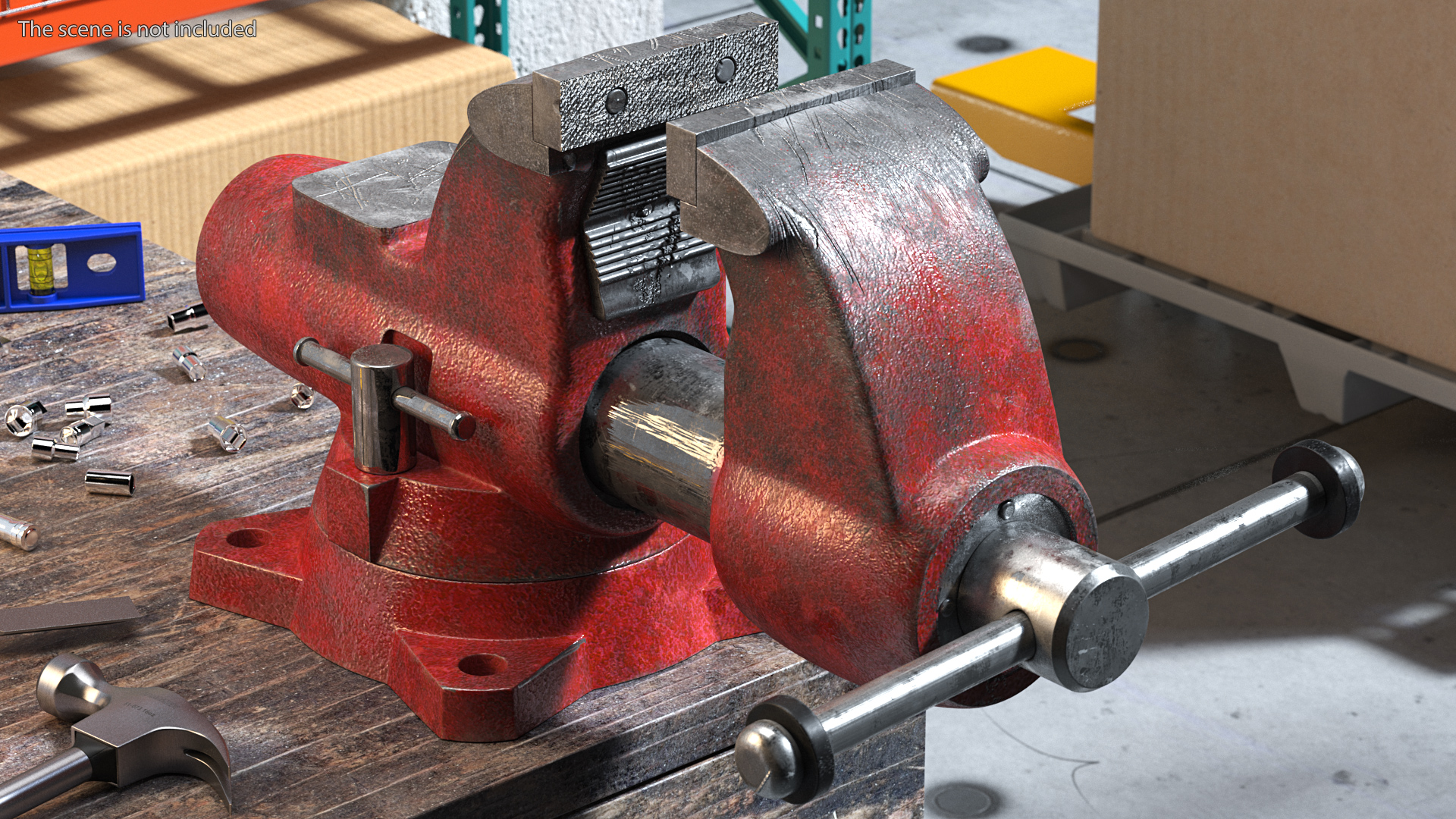 Multipurpose Pipe Bench Vise Dusty 3D model