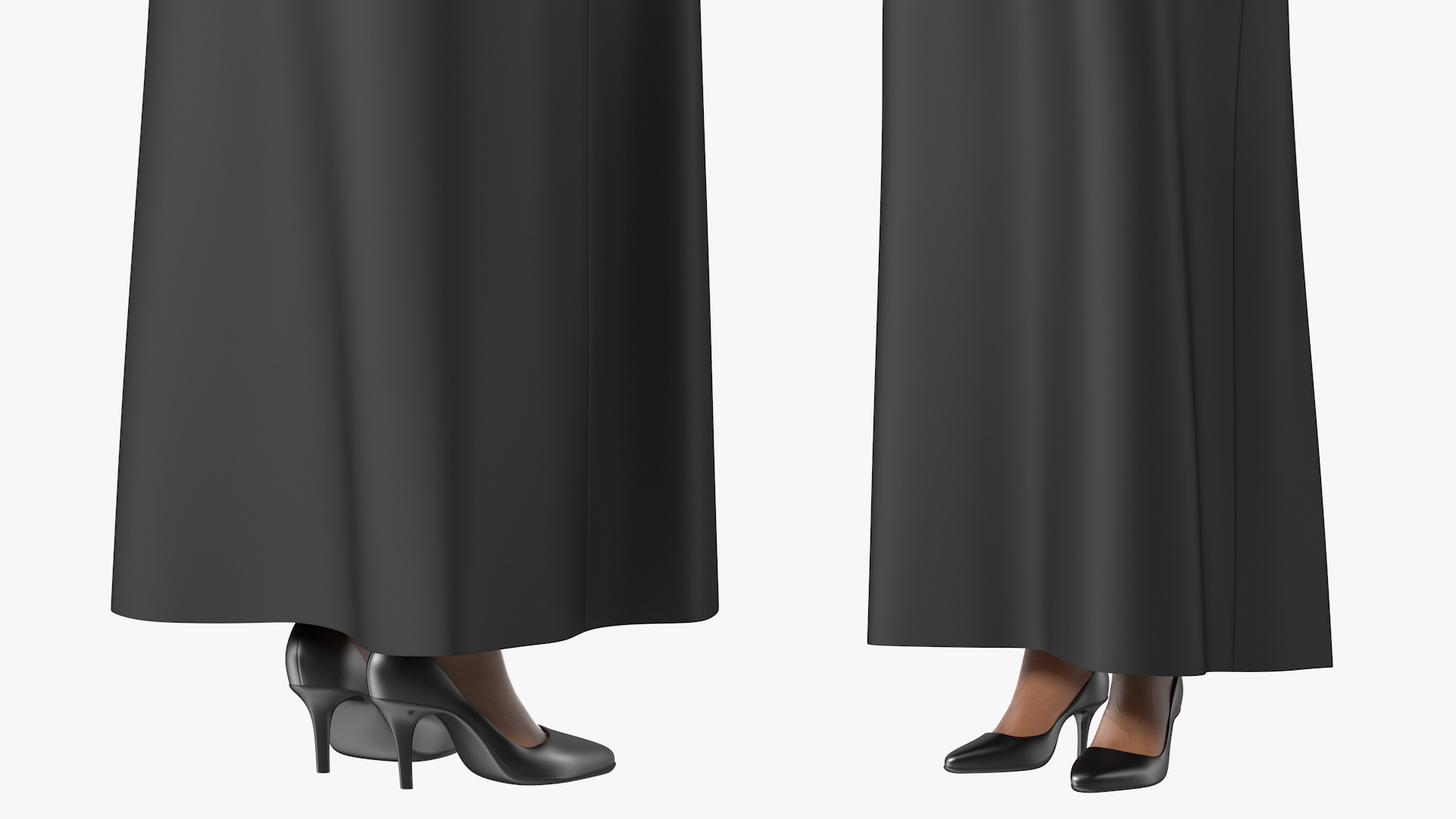 3D Light Skin Judge Woman Standing Pose