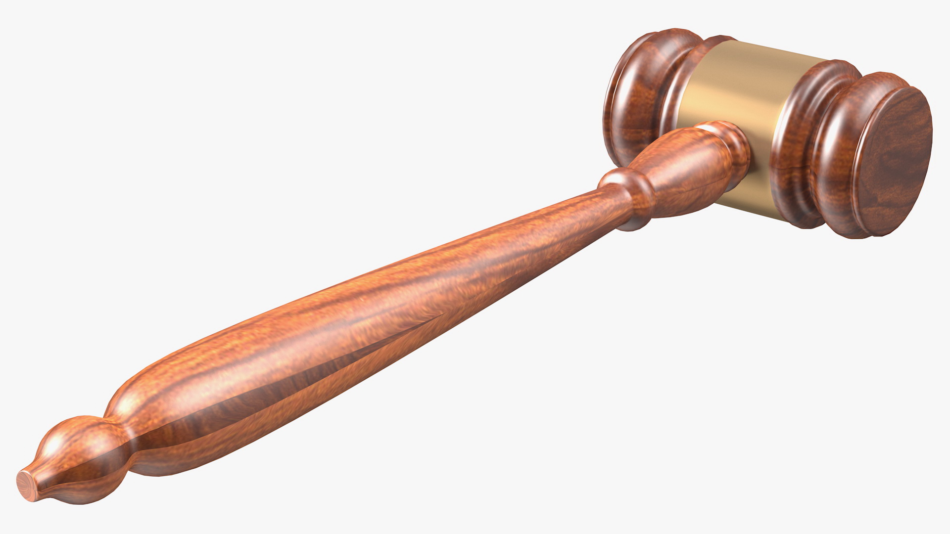 3D Light Skin Judge Woman Standing Pose