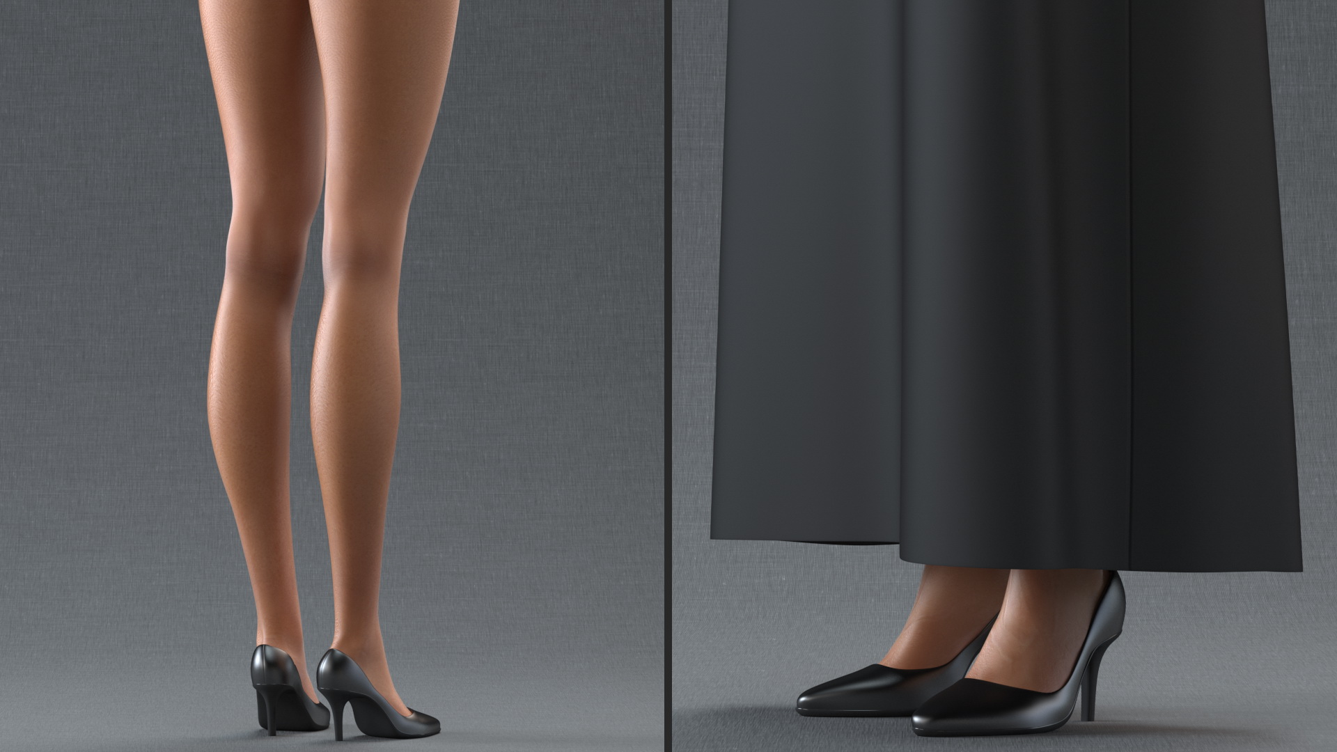 3D Light Skin Judge Woman Standing Pose