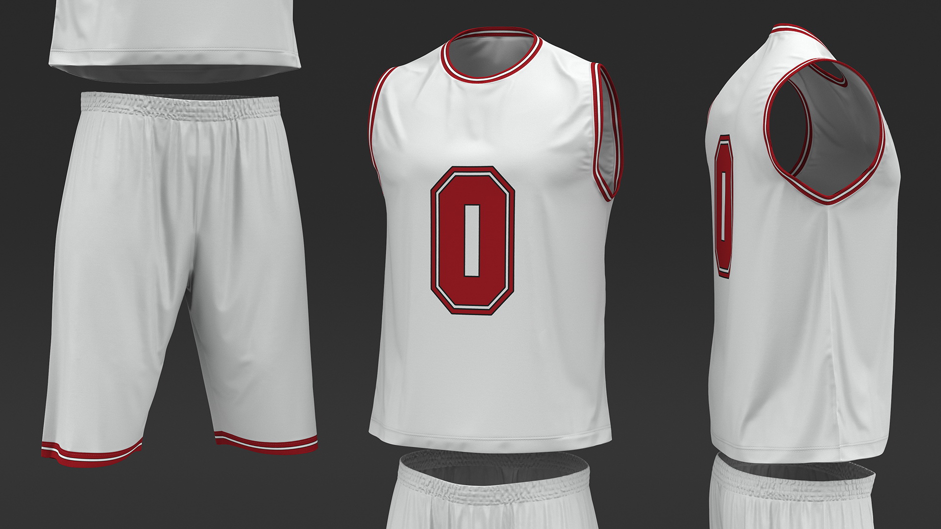 Basketball Jersey and Shorts Sportswear 3D model
