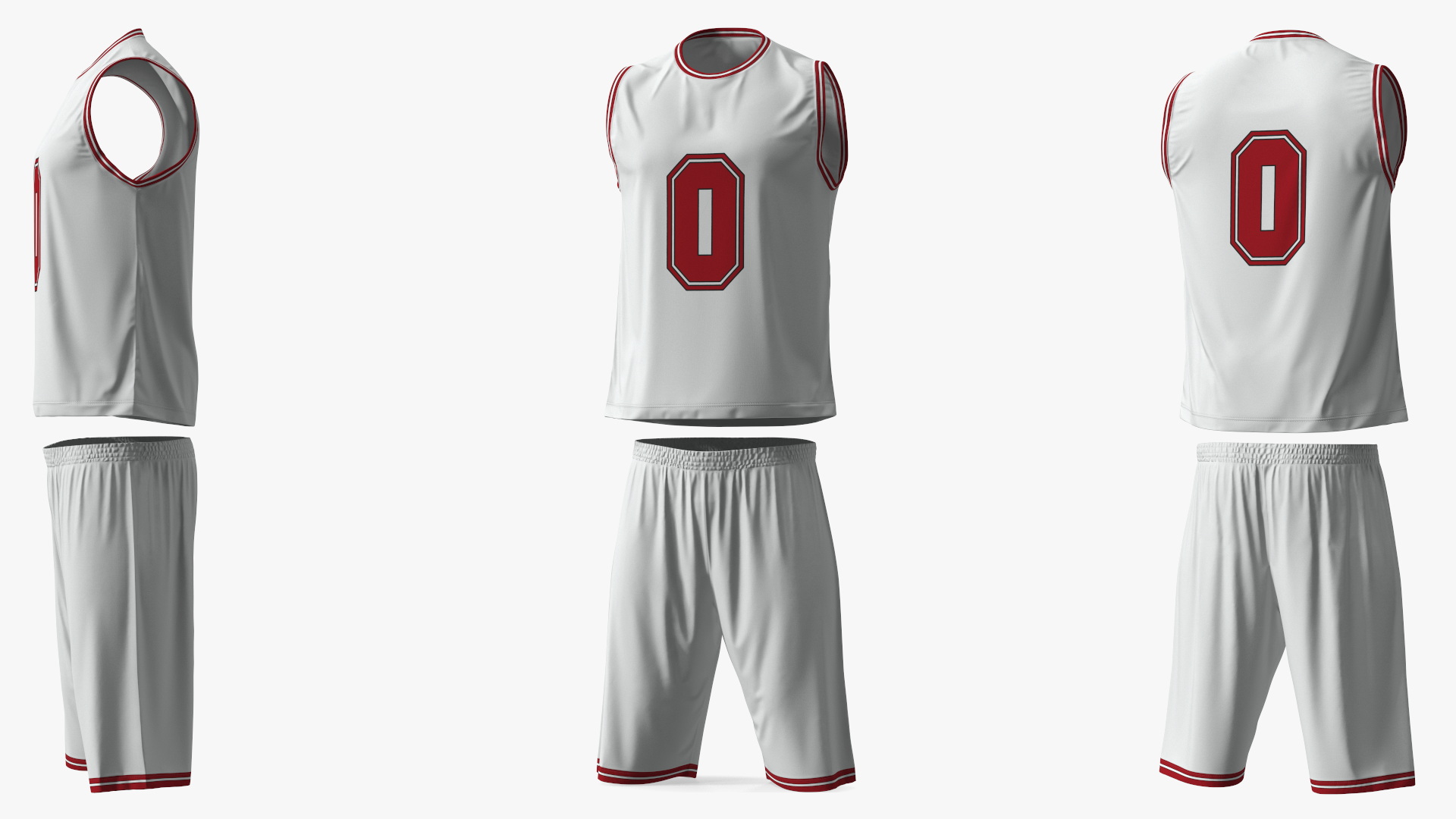 Basketball Jersey and Shorts Sportswear 3D model