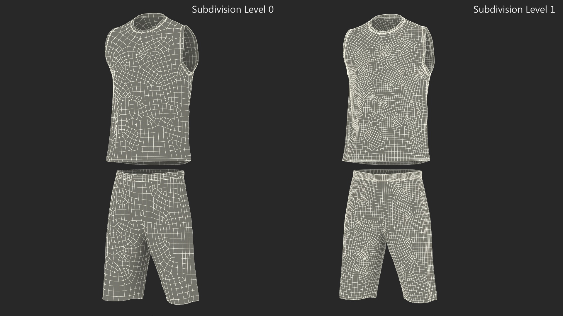 Basketball Jersey and Shorts Sportswear 3D model