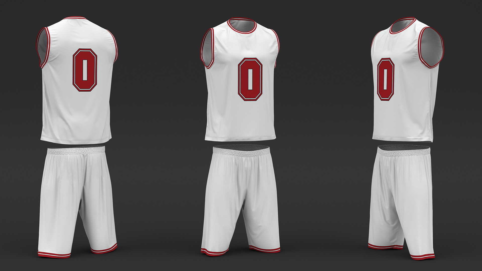Basketball Jersey and Shorts Sportswear 3D model