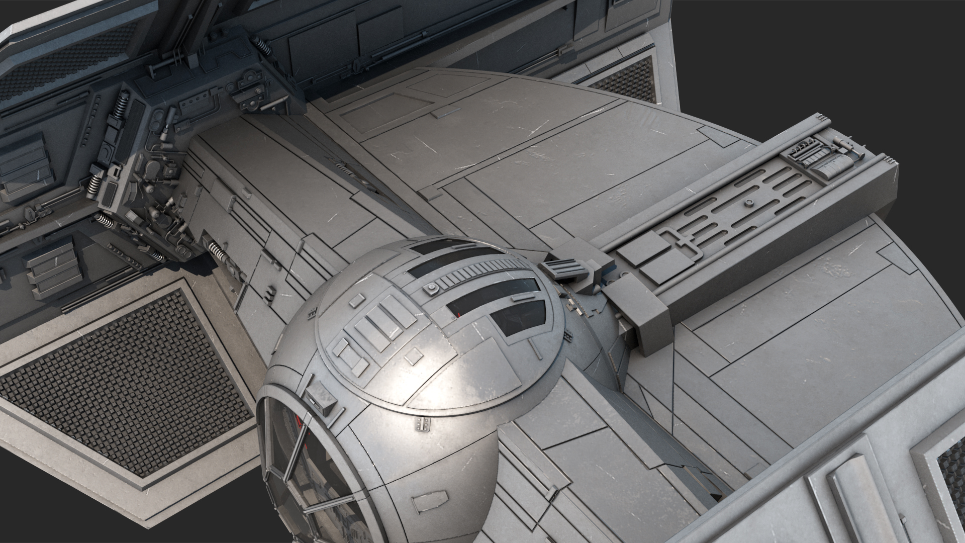 3D model Star Wars Tie Fighter Advanced