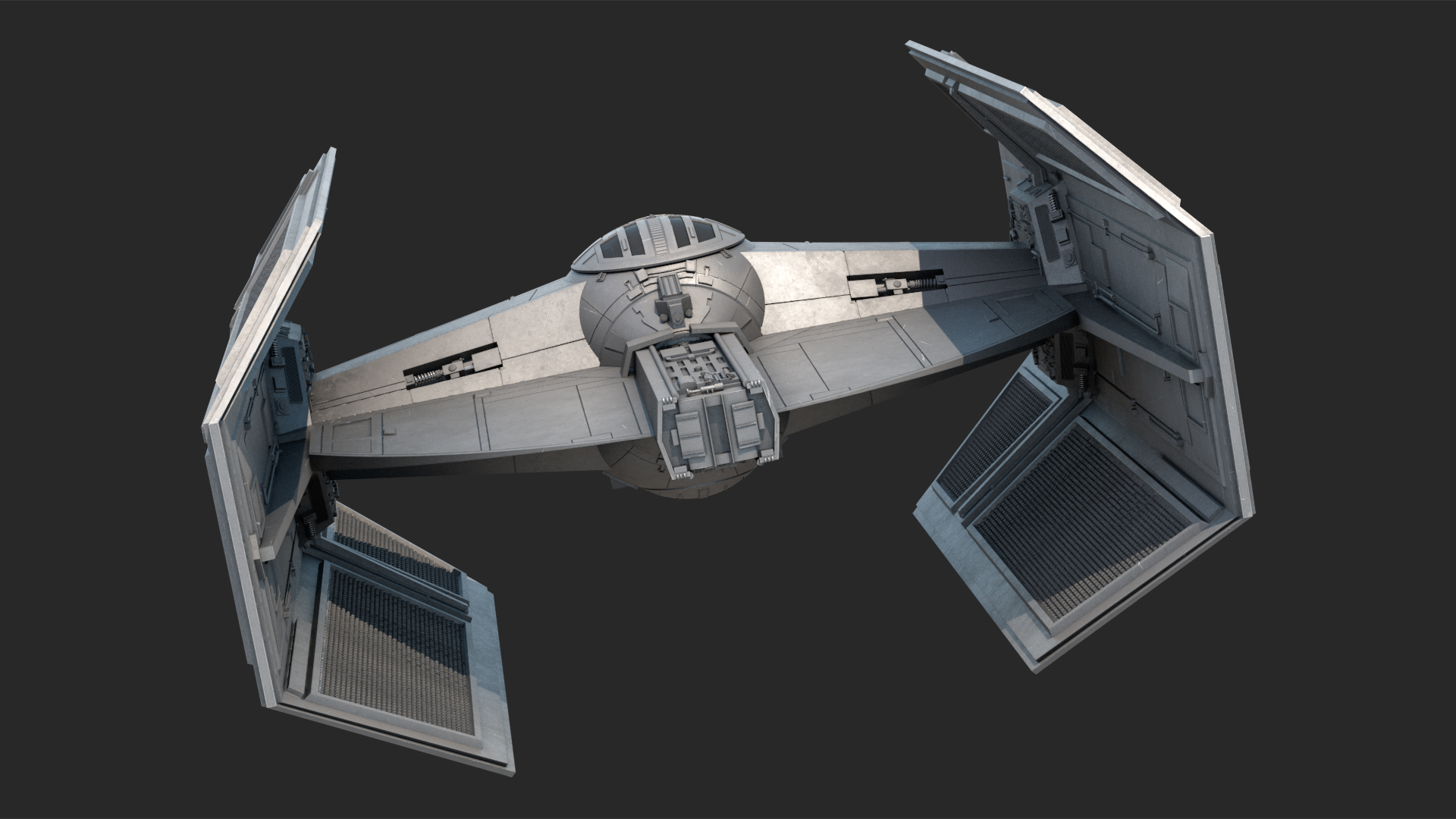 3D model Star Wars Tie Fighter Advanced