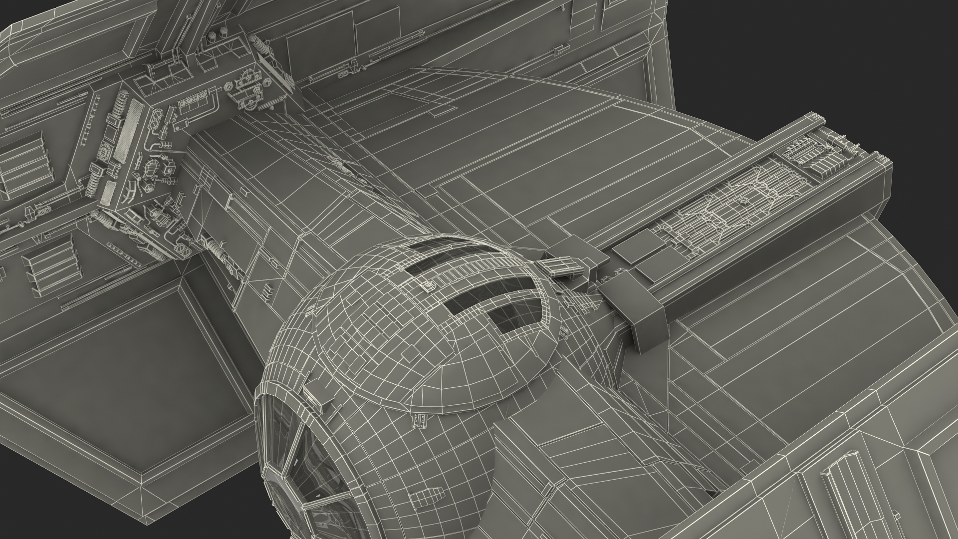 3D model Star Wars Tie Fighter Advanced