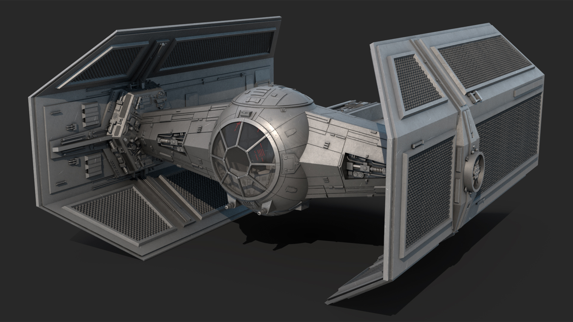 3D model Star Wars Tie Fighter Advanced