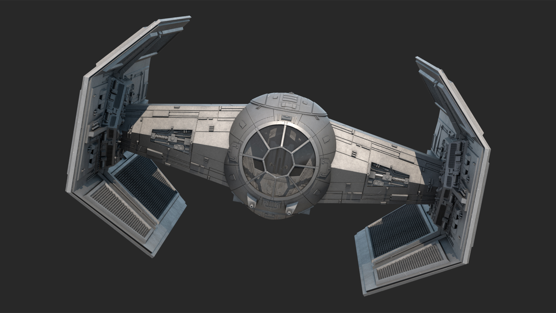 3D model Star Wars Tie Fighter Advanced