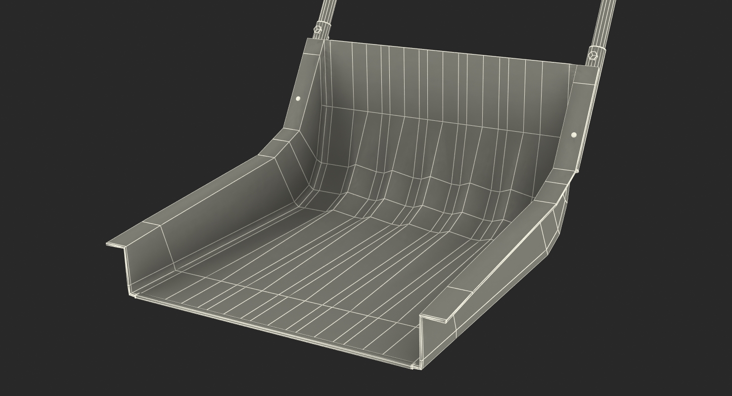 3D Sleigh Shovel Blue model