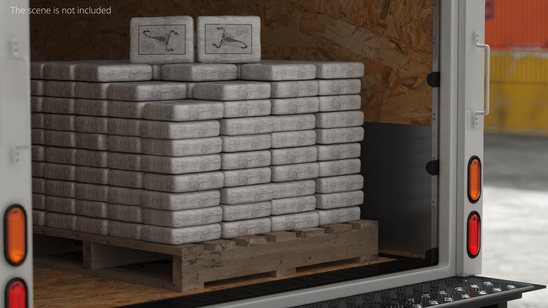 Shipping Pallet with Cocaine Package, view 2