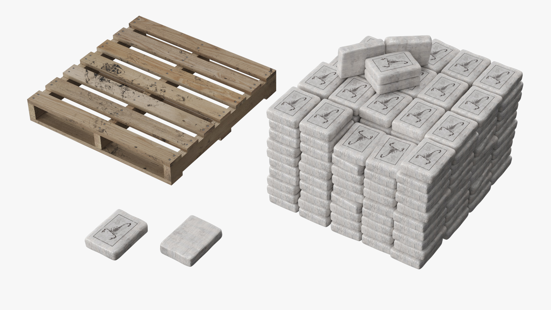 Shipping Pallet with Cocaine Package, view 5