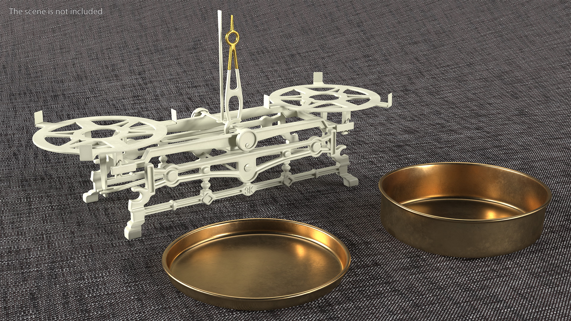 Vintage Kitchen Balance Scale 3D model