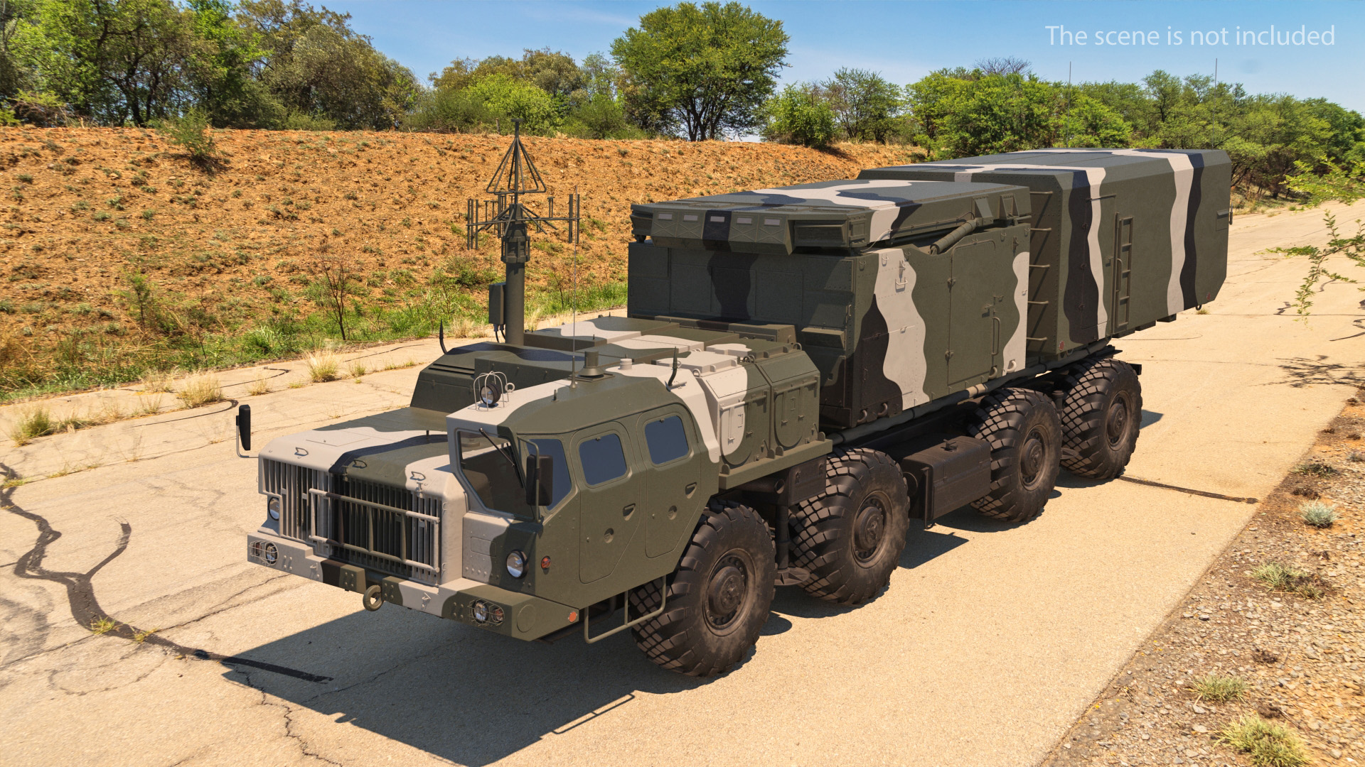 3D S300 Flap Lid B Tracking and Missile Guidance Radar Camo