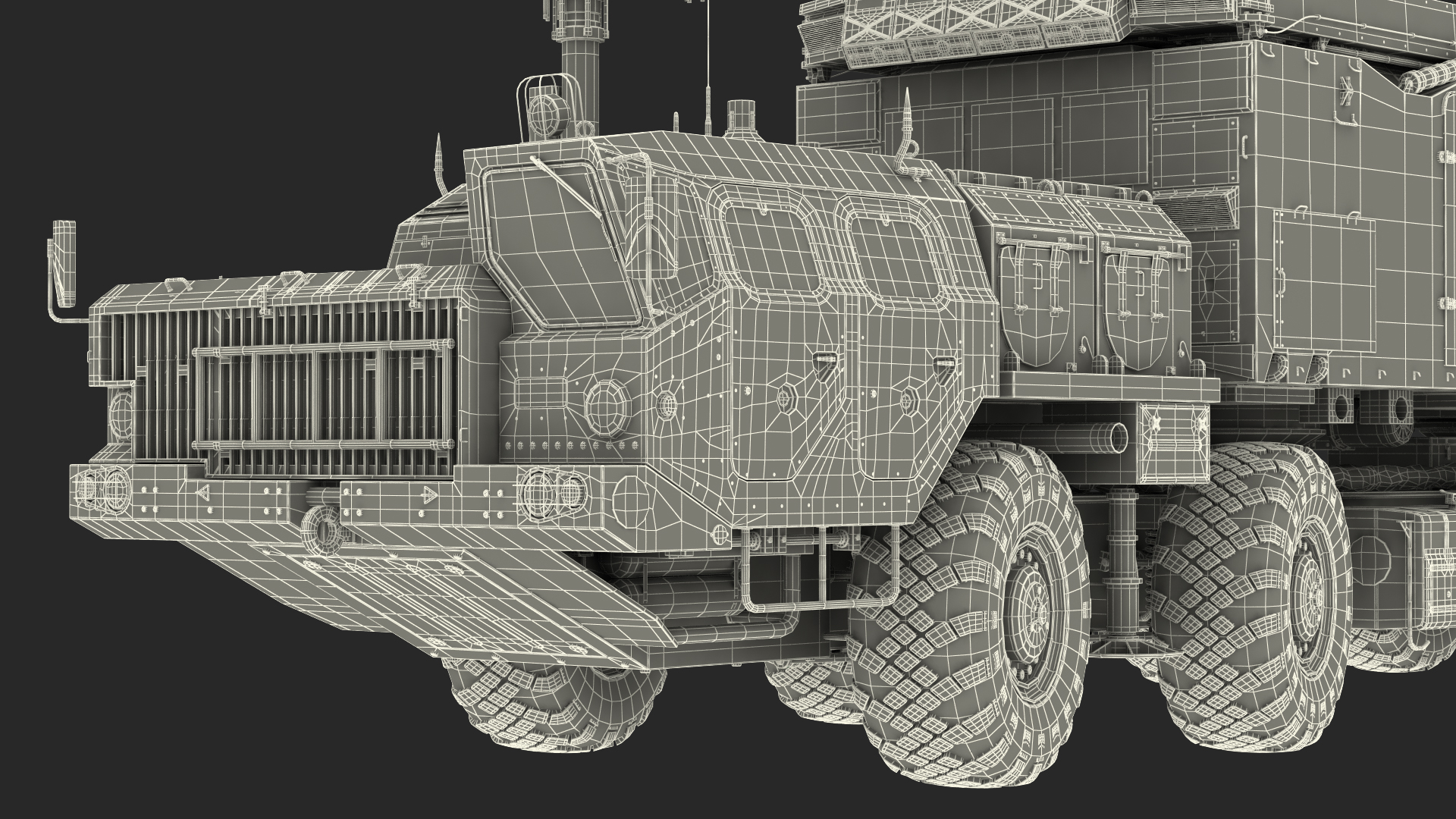 3D S300 Flap Lid B Tracking and Missile Guidance Radar Camo