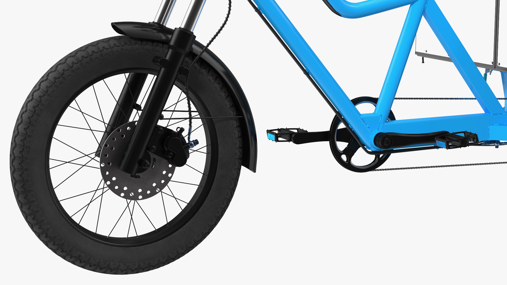 3D Commercial Grade Electric Trike with Truck Bed