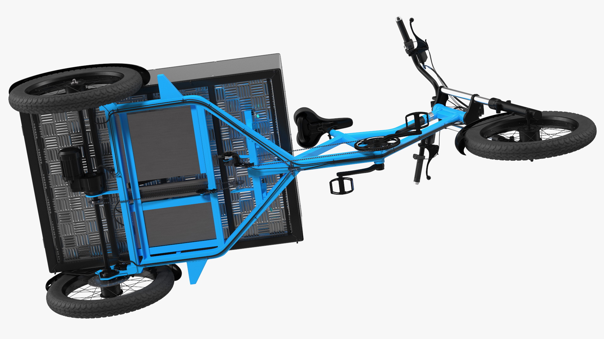 3D Commercial Grade Electric Trike with Truck Bed