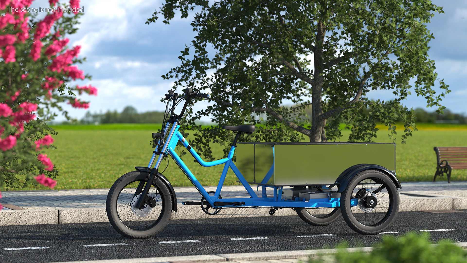 3D Commercial Grade Electric Trike with Truck Bed