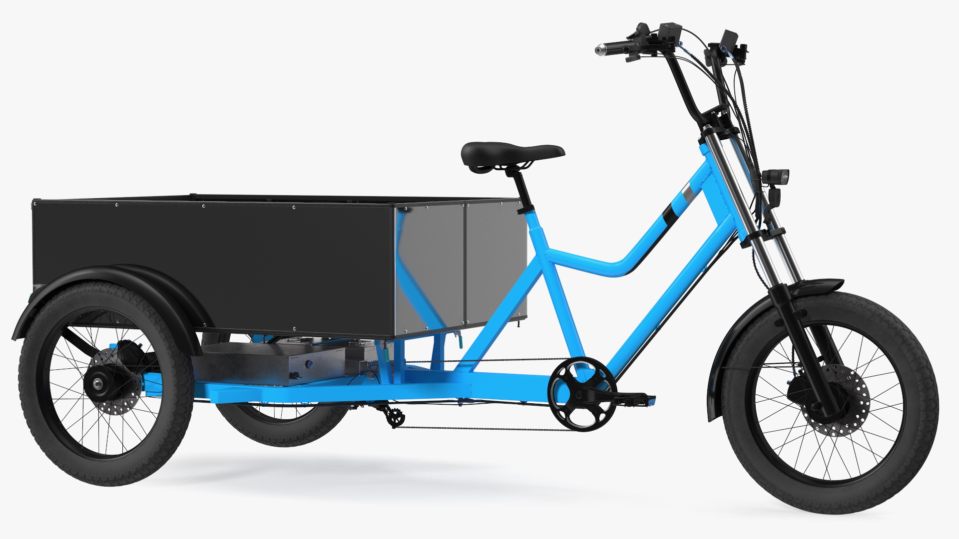 3D Commercial Grade Electric Trike with Truck Bed