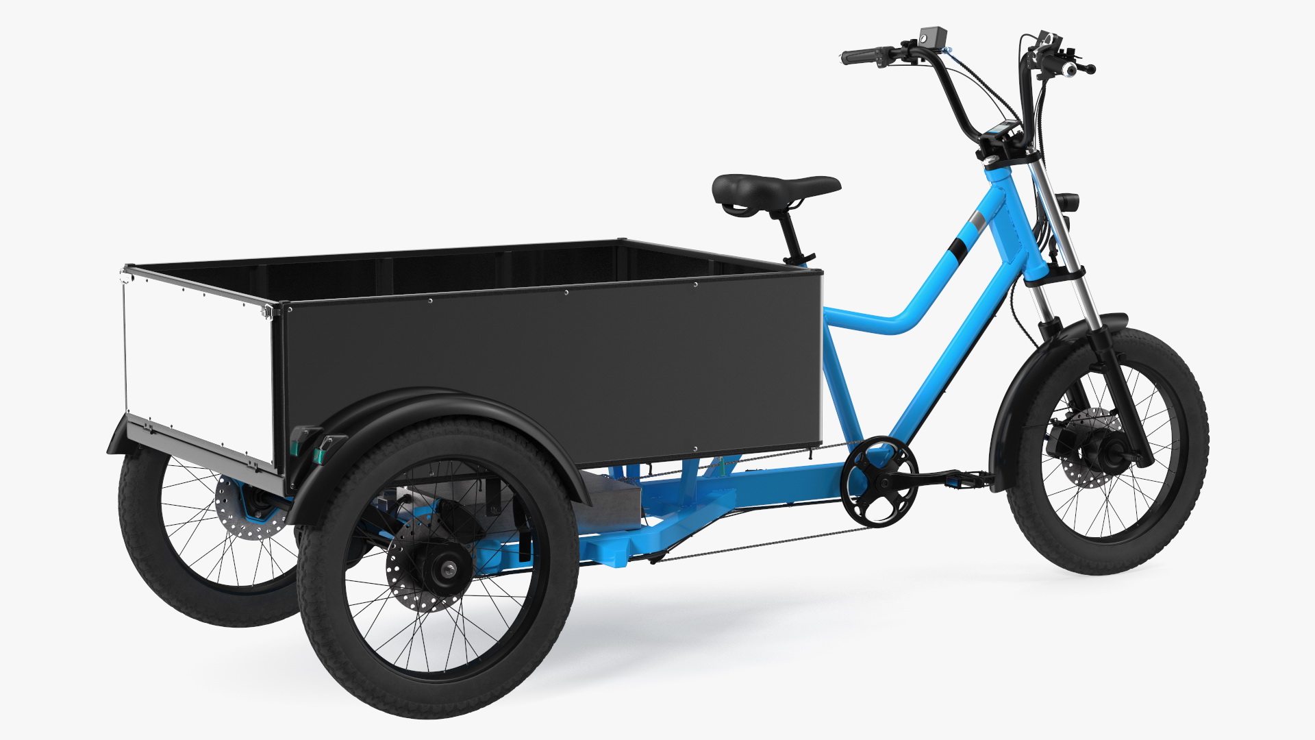 3D Commercial Grade Electric Trike with Truck Bed