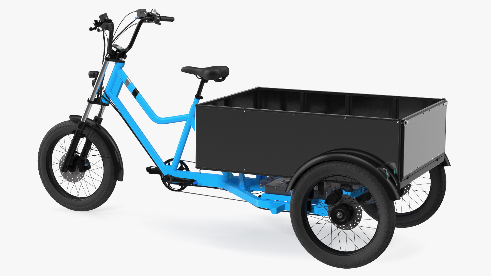 3D Commercial Grade Electric Trike with Truck Bed