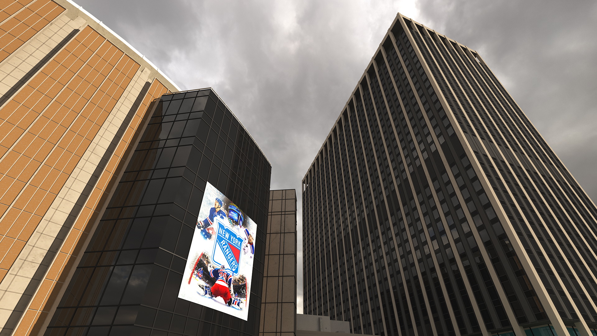 Madison Square Garden with Banners 3D model