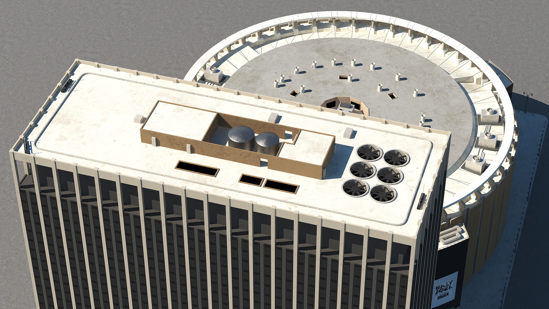 Madison Square Garden with Banners 3D model