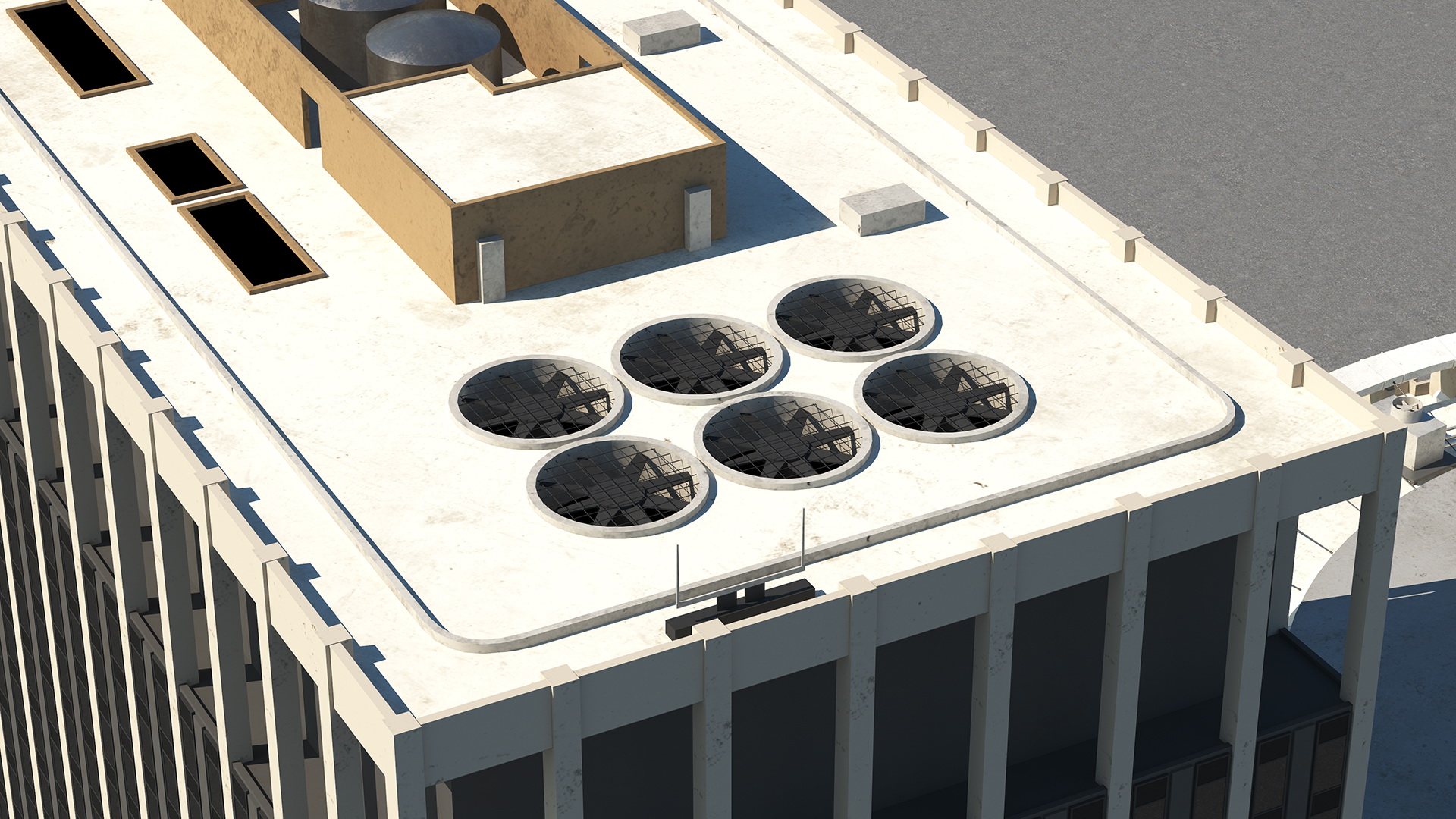 Madison Square Garden with Banners 3D model