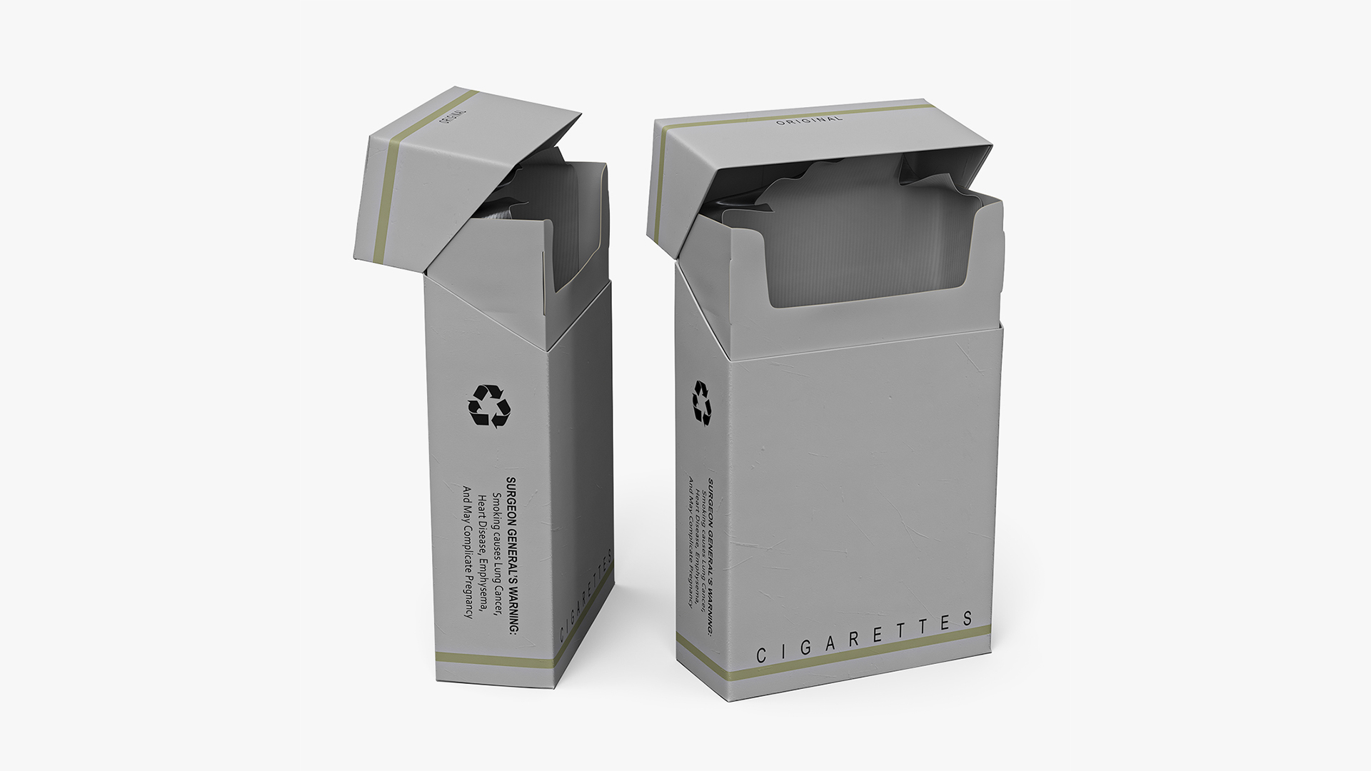 Empty Cigarette Box 3D model