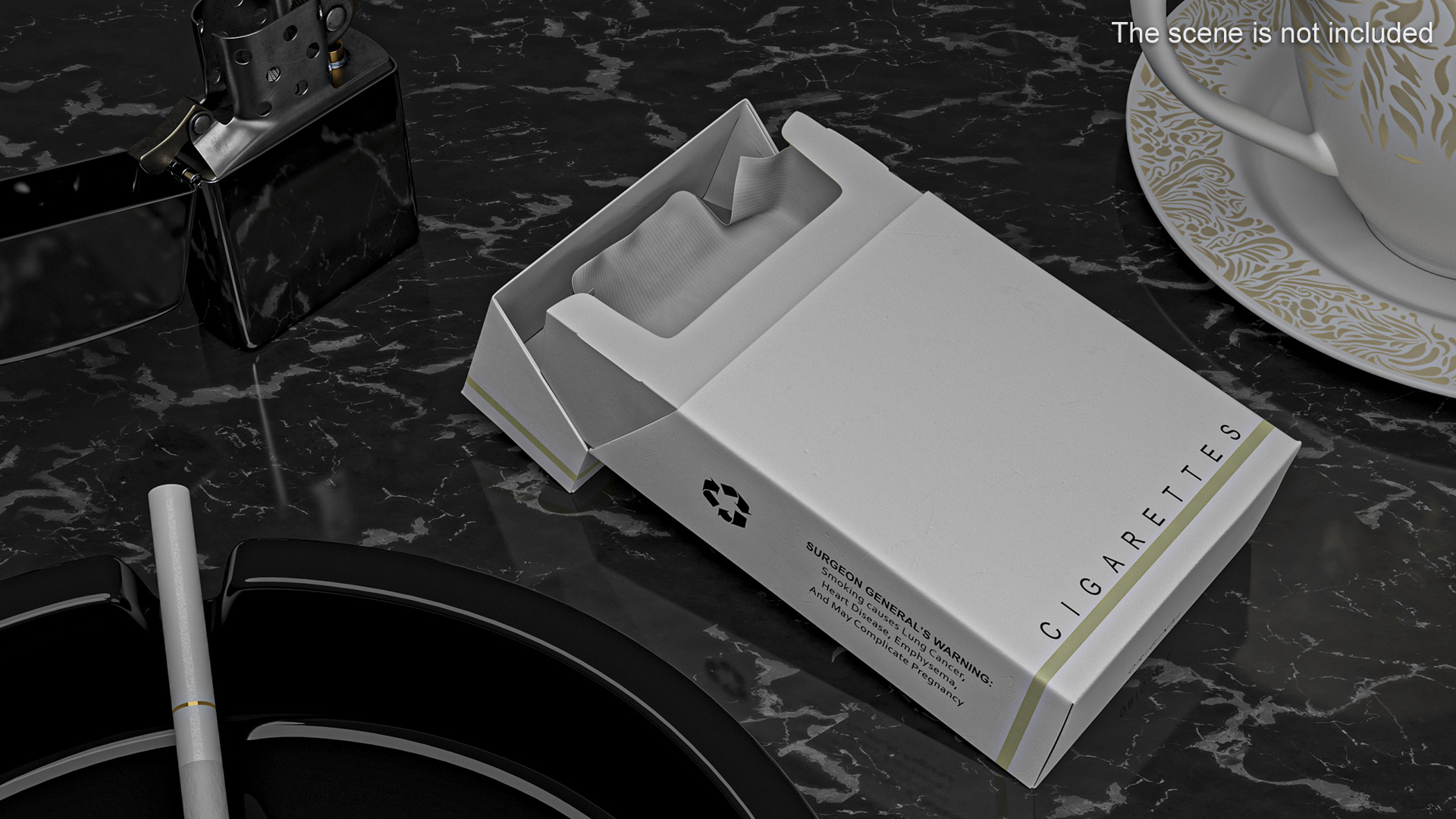 Empty Cigarette Box 3D model