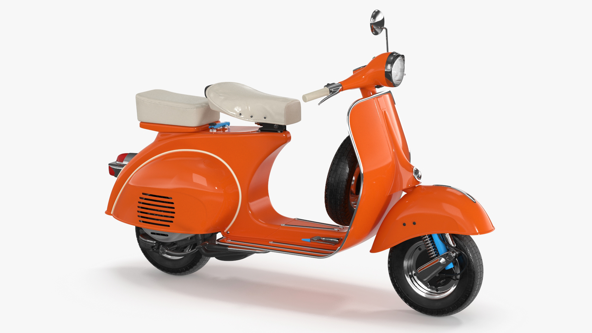 Vintage Scooter Orange 3D