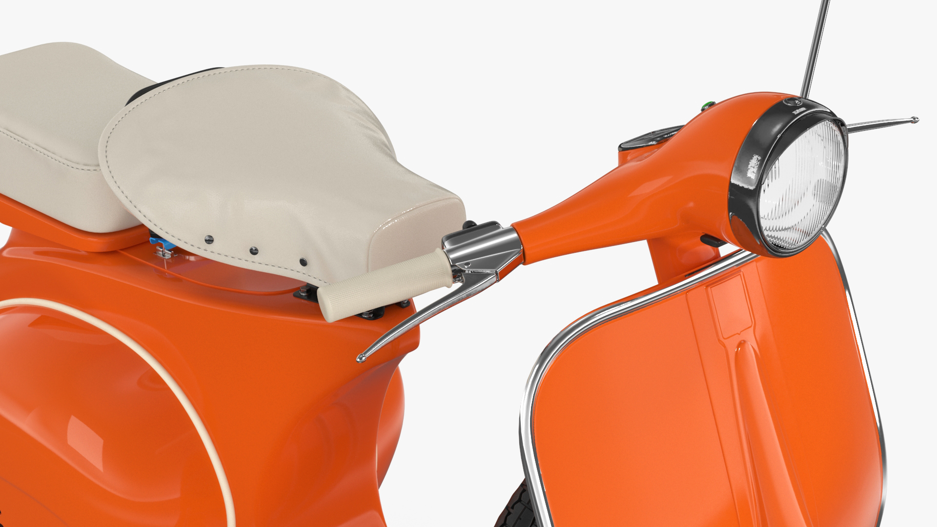 Vintage Scooter Orange 3D
