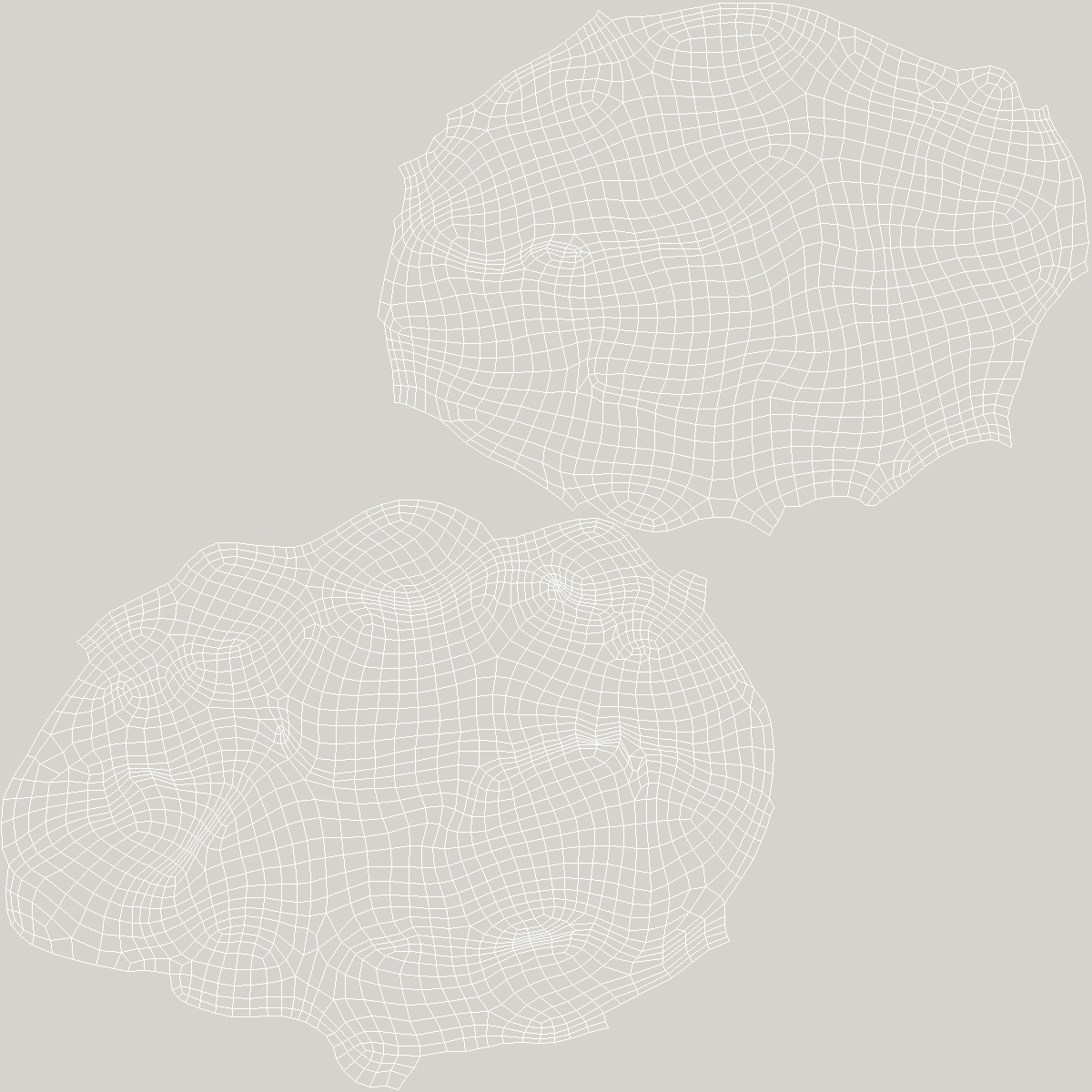 3D model White Chewed Bubble Gum with Teeth Marks