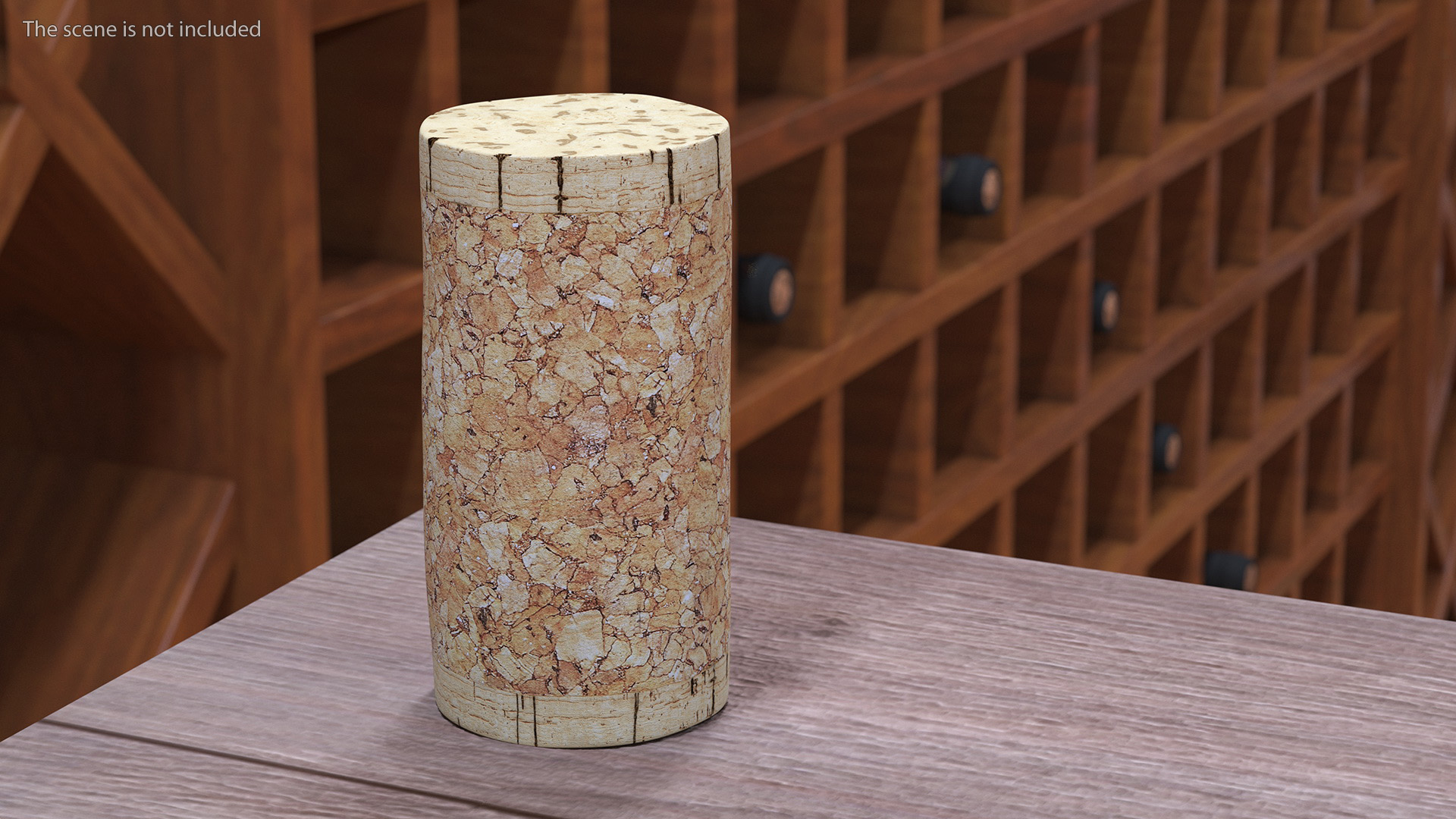 Realistic Wine Cork 3D model