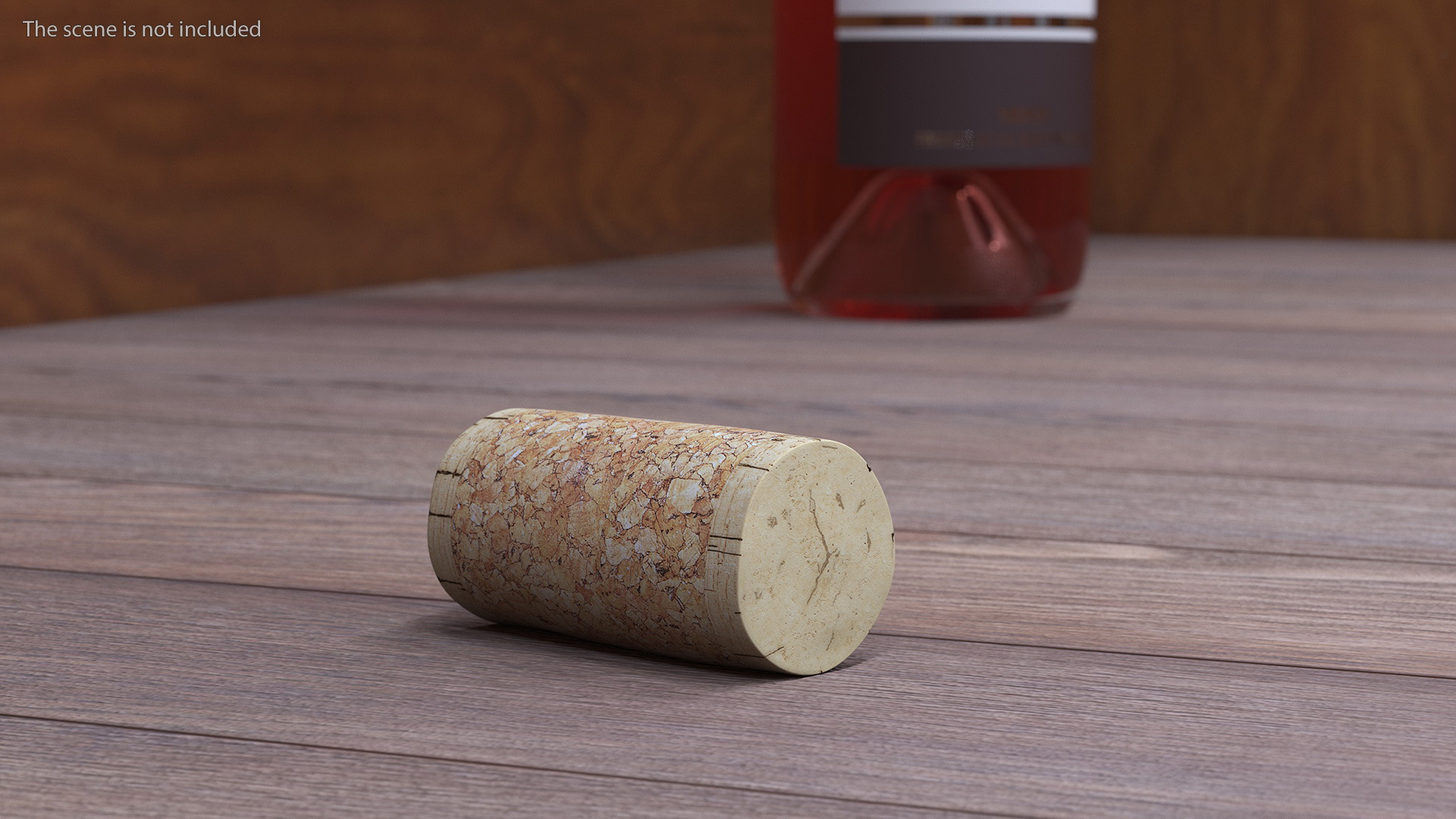 Realistic Wine Cork 3D model