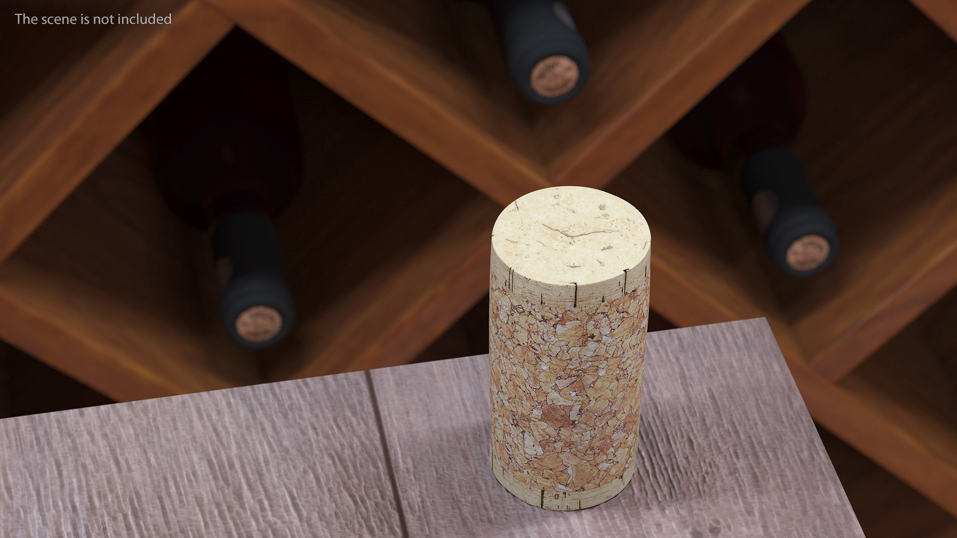 Realistic Wine Cork 3D model