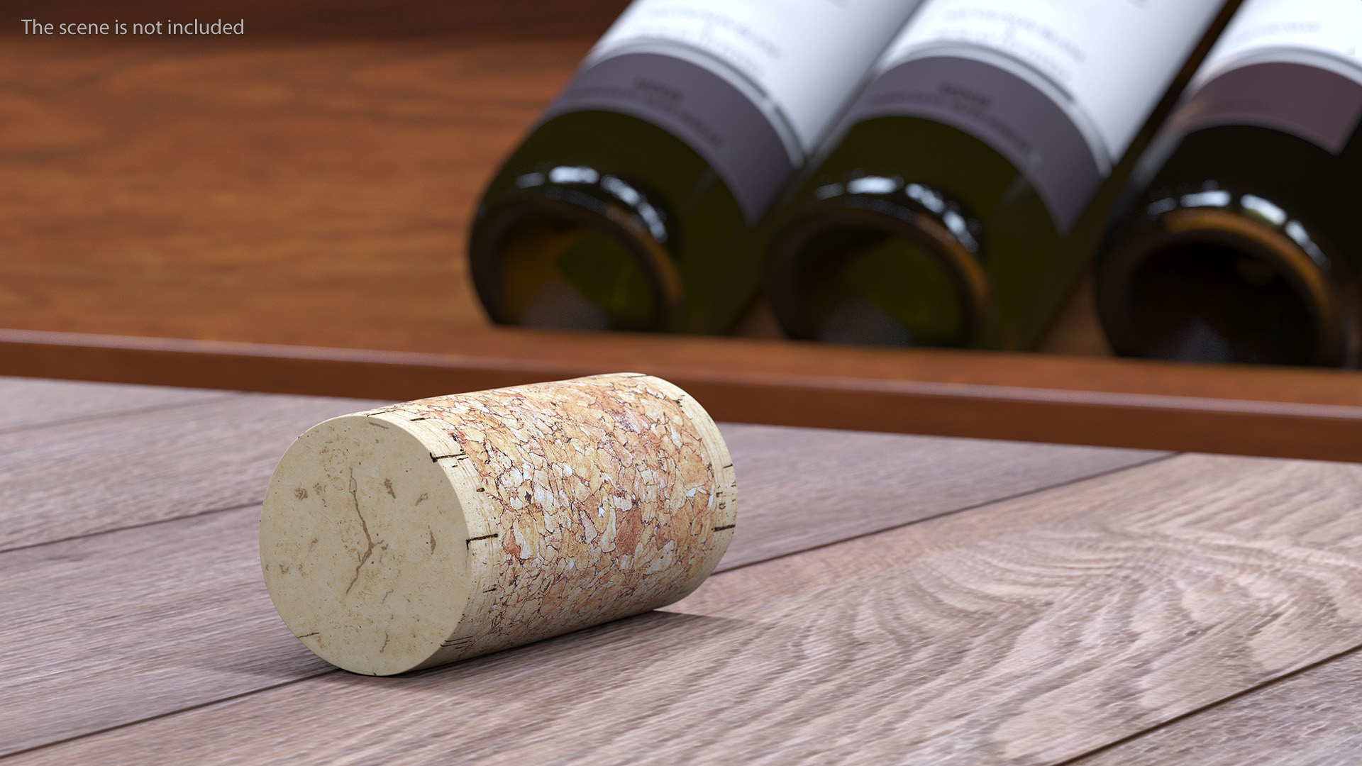 Realistic Wine Cork 3D model