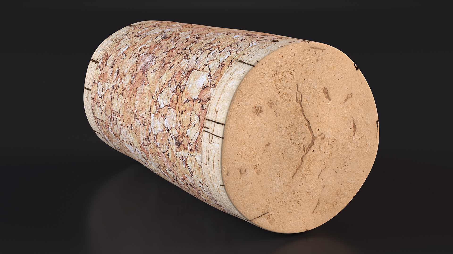 Realistic Wine Cork 3D model