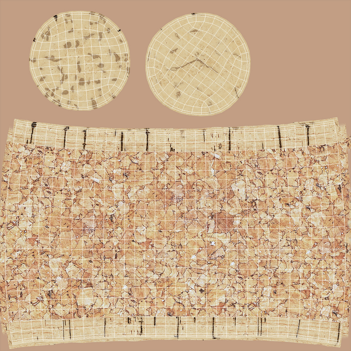 Realistic Wine Cork 3D model