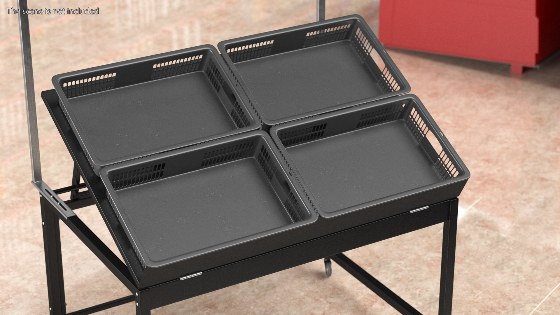 3D model Plastic Basket Black