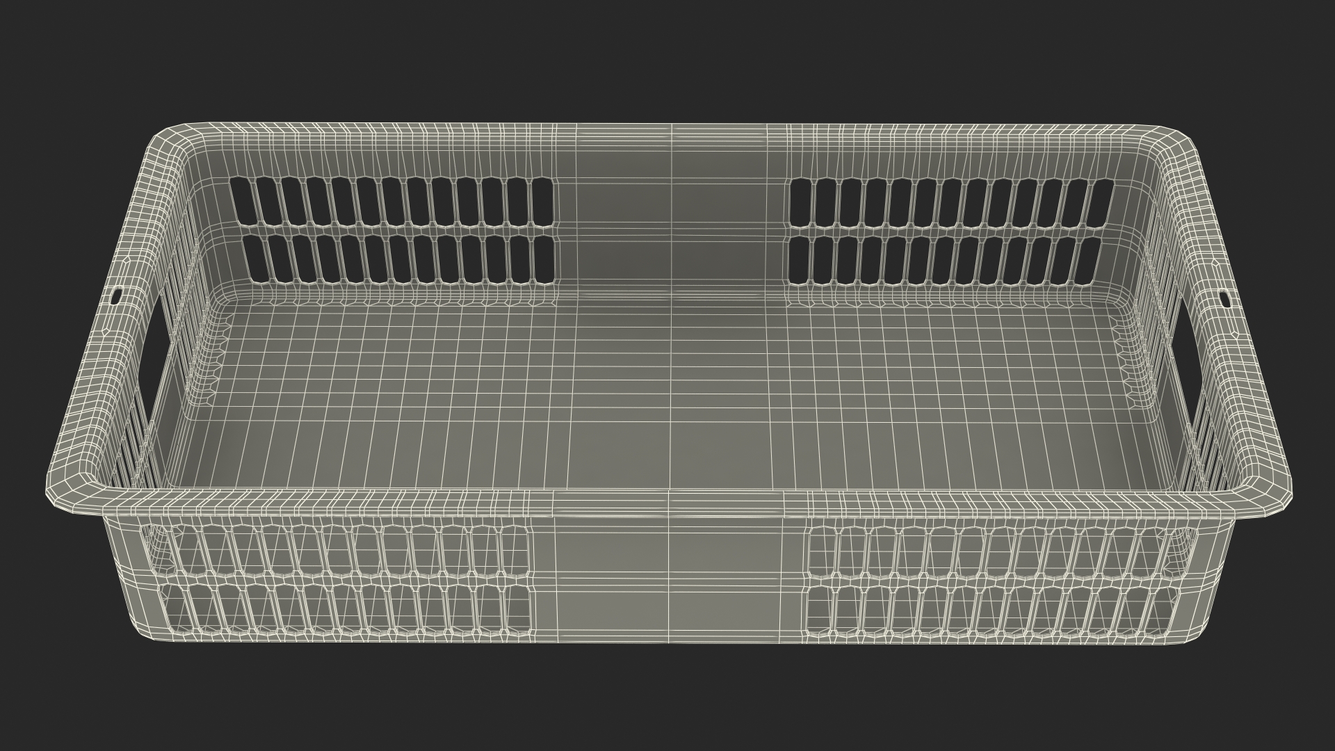 3D model Plastic Basket Black