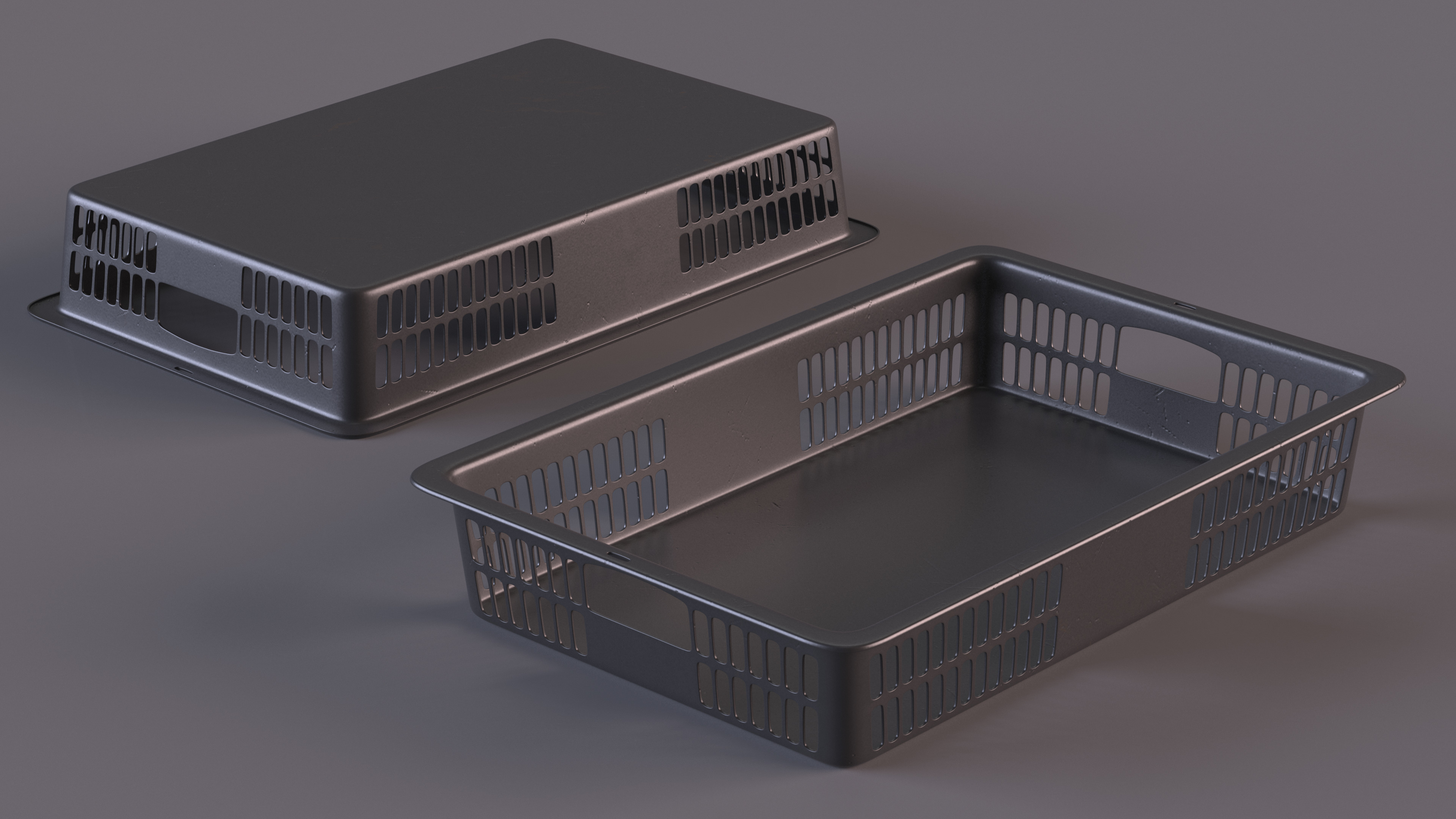 3D model Plastic Basket Black
