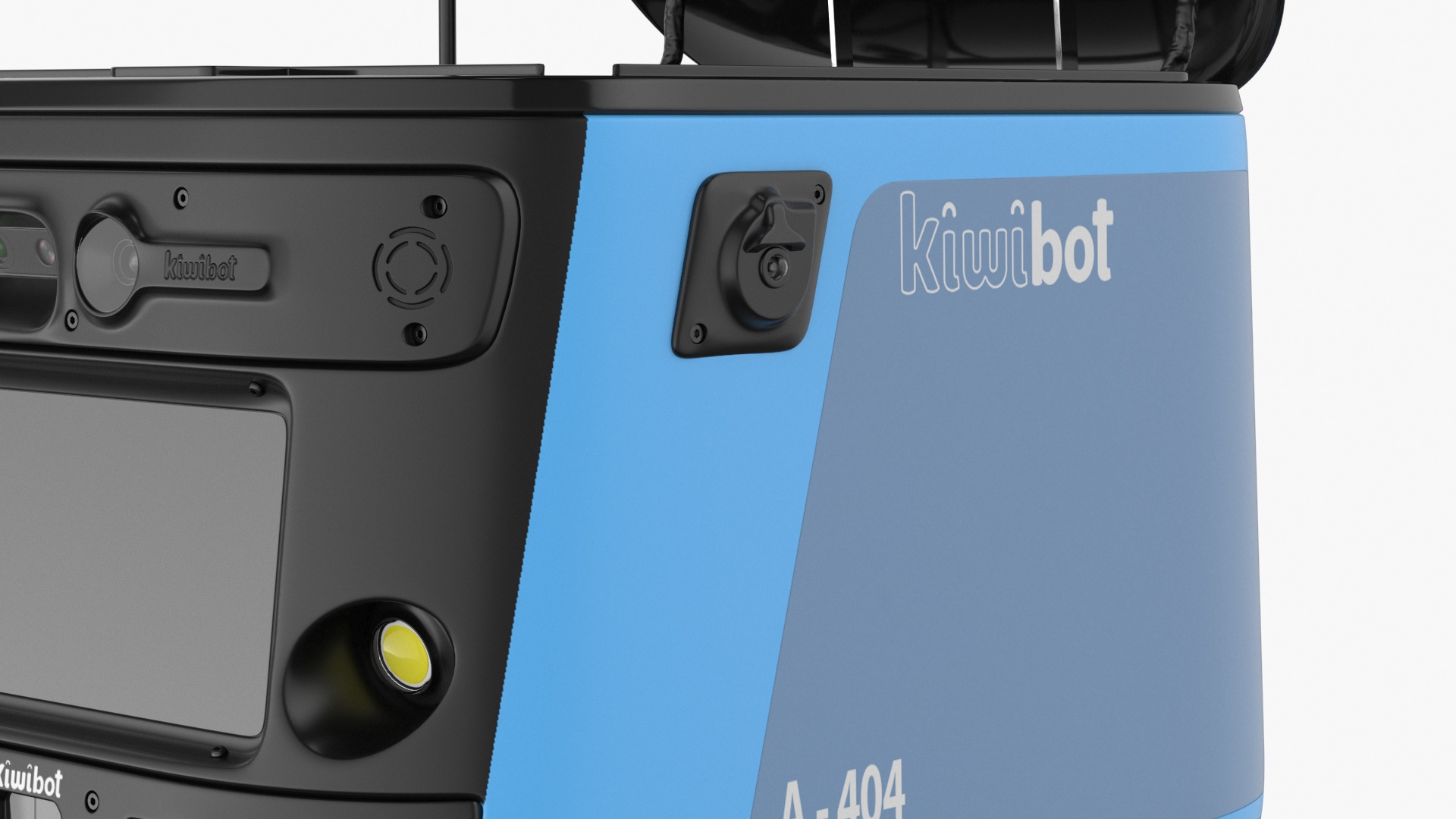 3D Kiwibot Delivery Robot Cyan in Sleep Rigged model