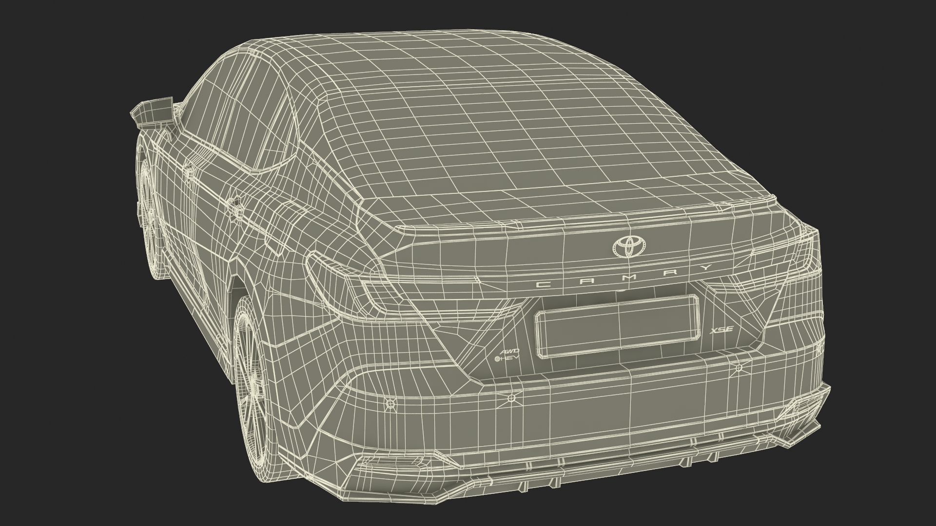 Toyota Camry Hybrid Underground Simplified 3D