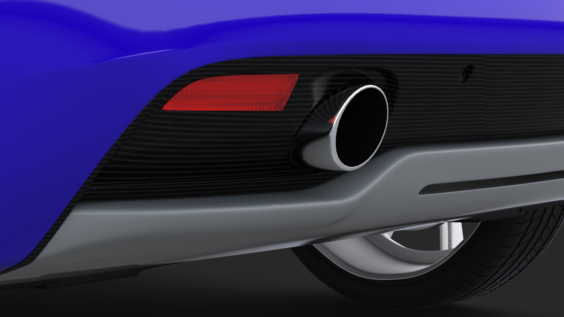 Luxury Sport Car Simple Interior 3D