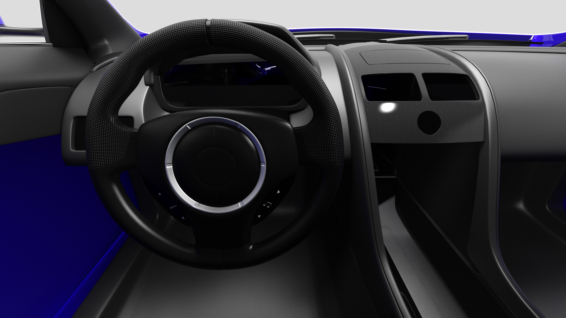 Luxury Sport Car Simple Interior 3D
