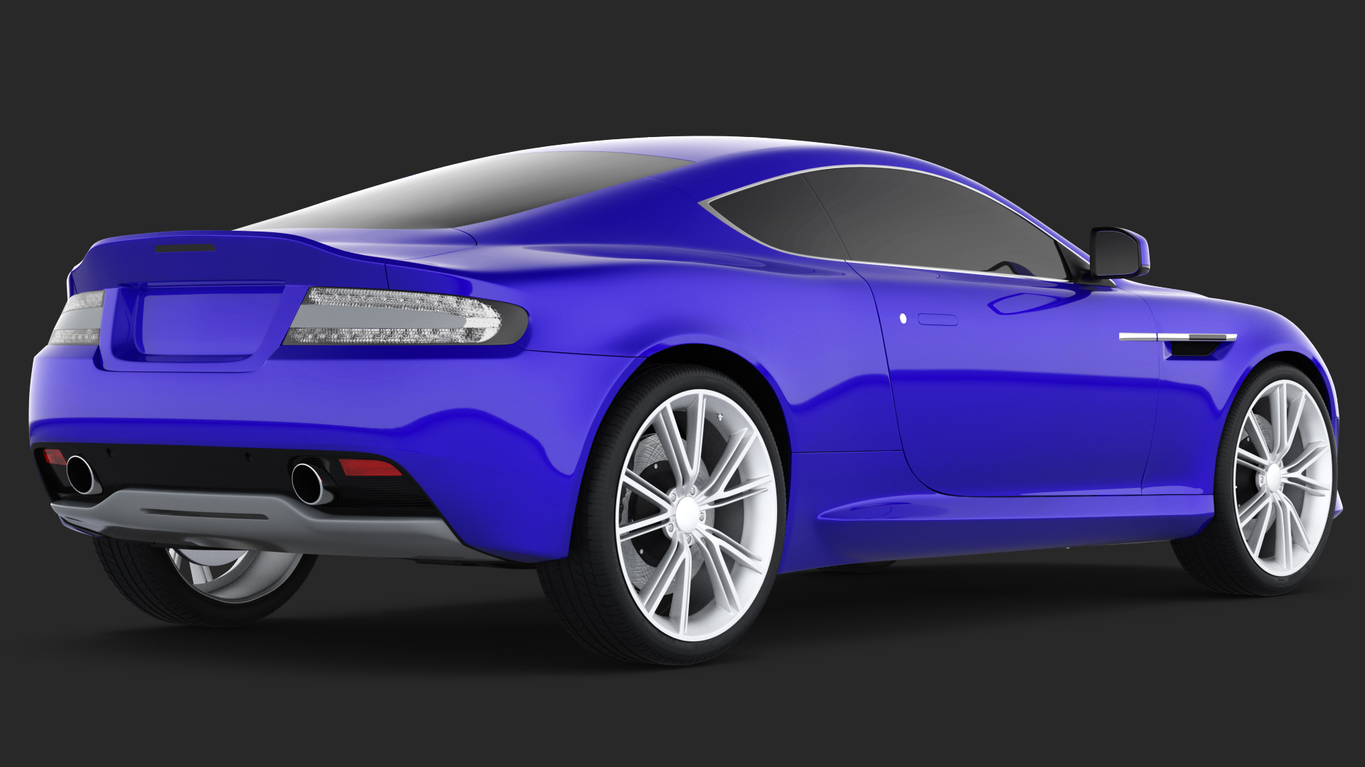 Luxury Sport Car Simple Interior 3D